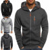 Mens Thick Winter Fleece Hoodie Cardigan Zip Up Hooded Jumper Coat Jacket Sweate