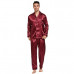 Men's Satin Silk Pajama Set Pajamas Silk Sleepwear Sexy Modern Style Soft Cozy